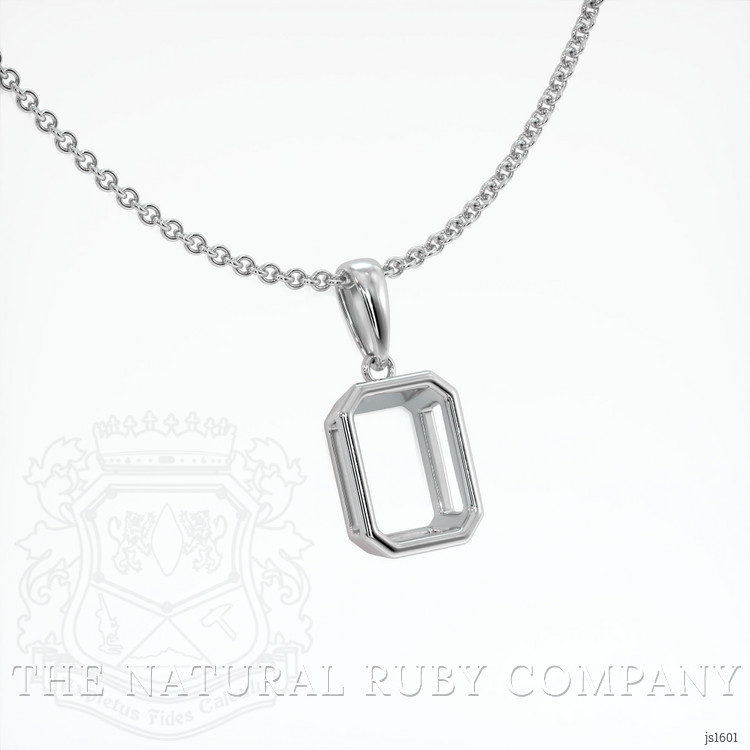 18K White Gold Vedic Pendant Setting