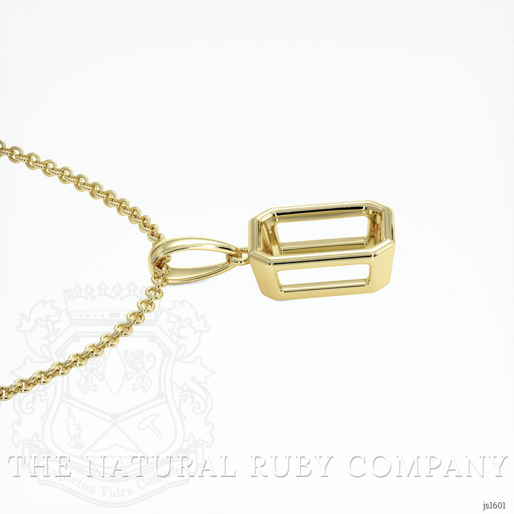 14K Yellow Gold Vedic Pendant Setting