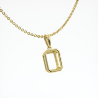 18K Yellow Gold Vedic Pendant Setting Image
