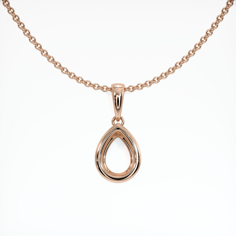 14K Rose Gold Vedic Pendant Setting