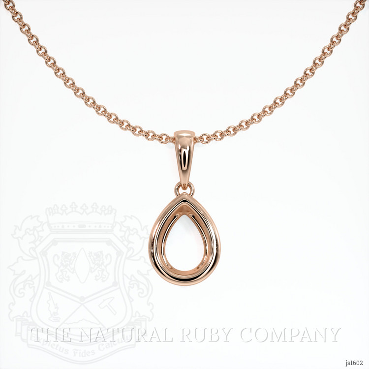 14K Rose Gold Vedic Pendant Setting