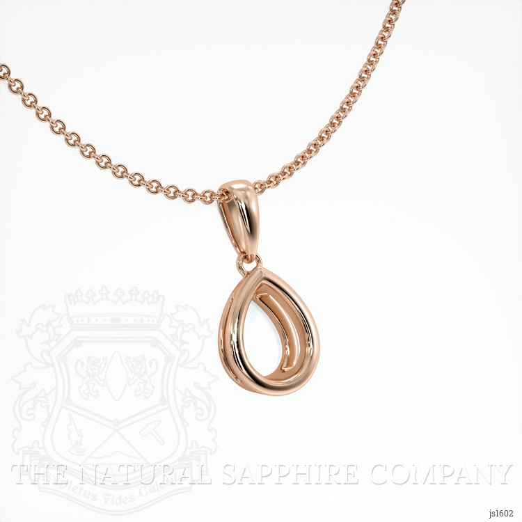 14K Rose Gold Vedic Pendant Setting