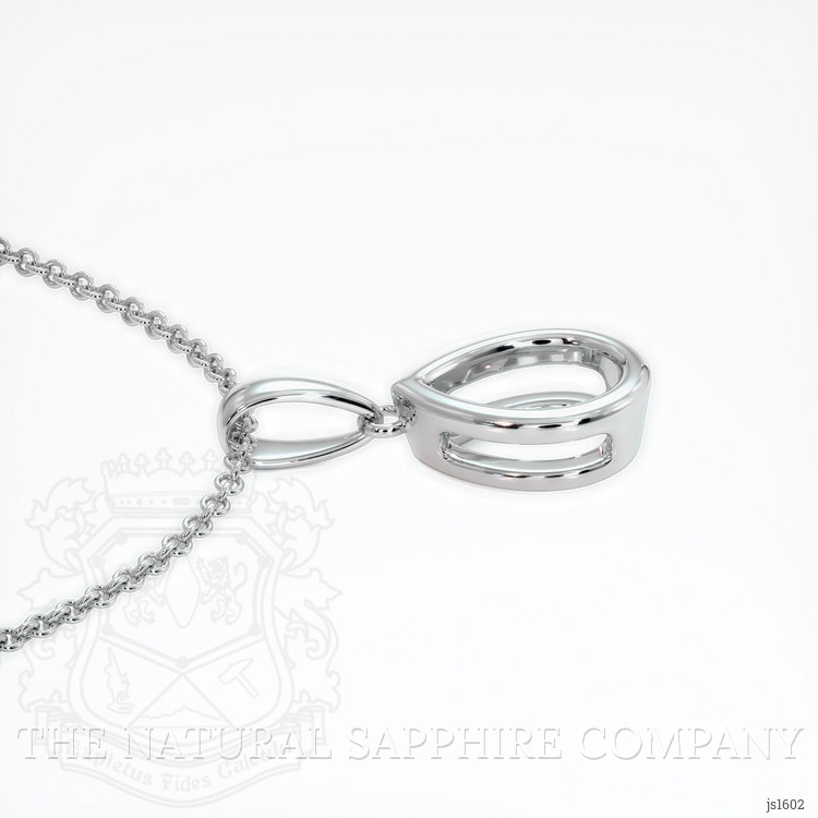 14K White Gold Vedic Pendant Setting