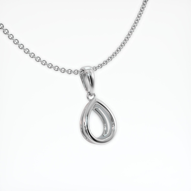 18K White Gold Vedic Pendant Setting