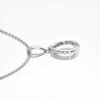 18K White Gold Vedic Pendant Setting Image