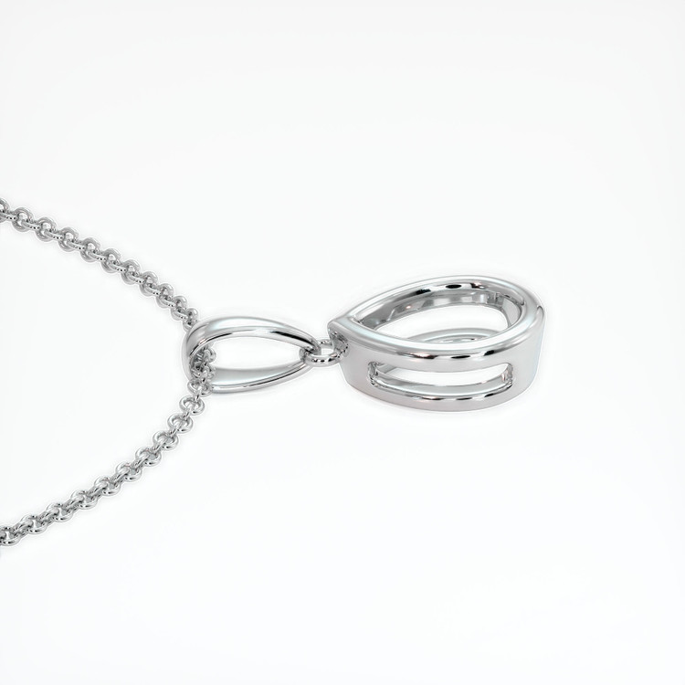 18K White Gold Vedic Pendant Setting