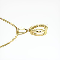 10K Yellow Gold Vedic Pendant Setting Image