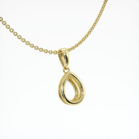 14K Yellow Gold Vedic Pendant Setting Image