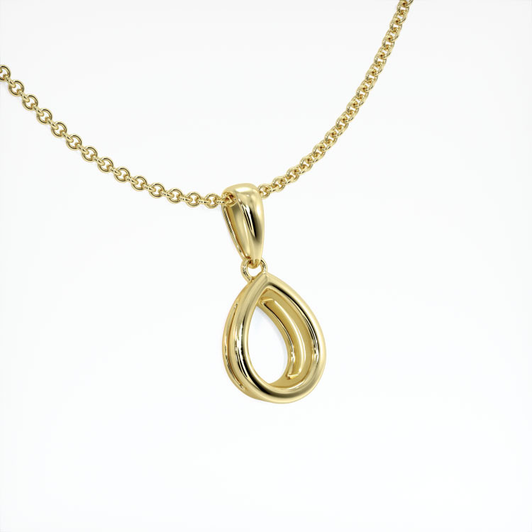 18K Yellow Gold Vedic Pendant Setting