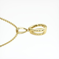 18K Yellow Gold Vedic Pendant Setting Image