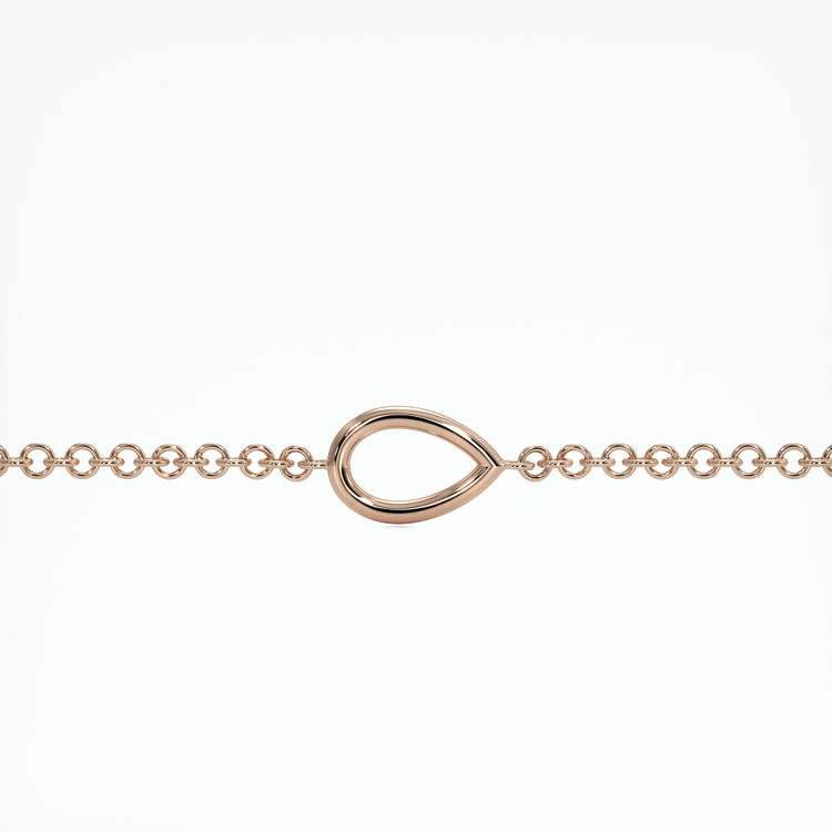14K Rose Gold Vedic Bracelet Setting