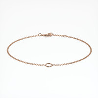 14K Rose Gold Vedic Bracelet Setting Image