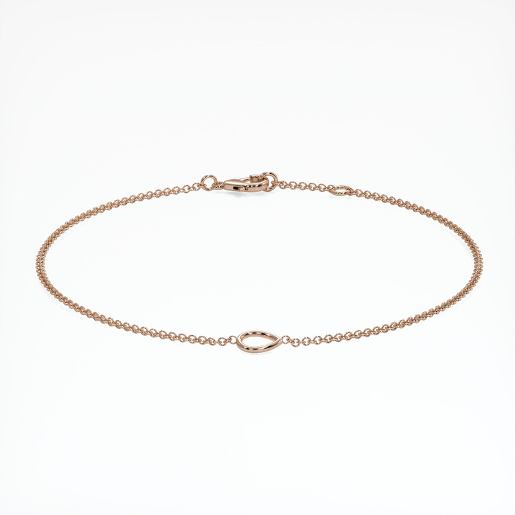 14K Rose Gold Vedic Bracelet Setting