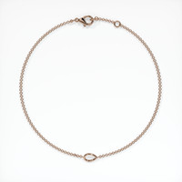 14K Rose Gold Vedic Bracelet Setting Image