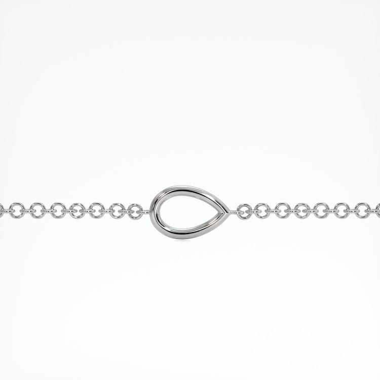 14K White Gold Vedic Bracelet Setting
