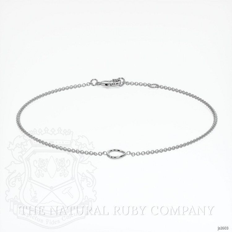 14K White Gold Vedic Bracelet Setting