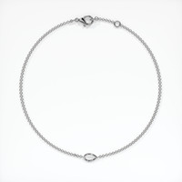 14K White Gold Vedic Bracelet Setting Image