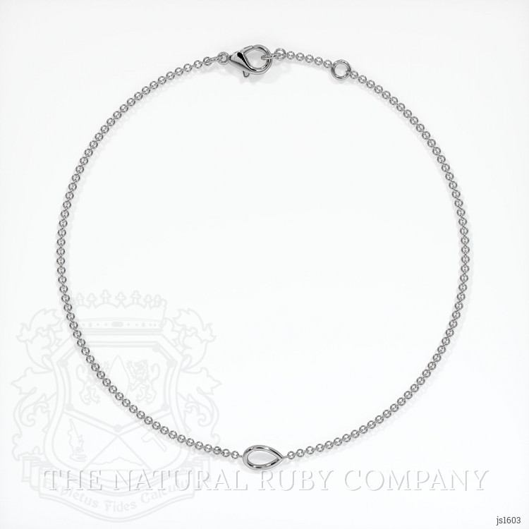 14K White Gold Vedic Bracelet Setting