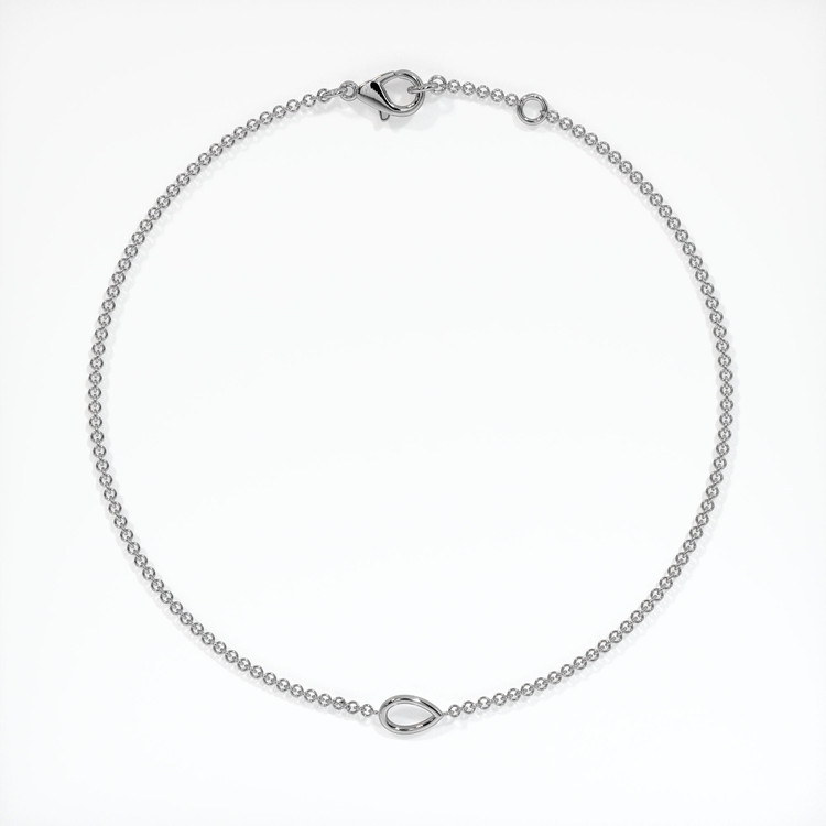 18K White Gold Vedic Bracelet Setting