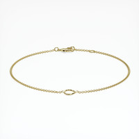 18K Yellow Gold Vedic Bracelet Setting Image