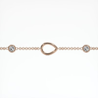 14K Rose Gold Accent Stones Bracelet Setting Video