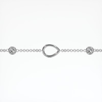14K White Gold Accent Stones Bracelet Setting Video