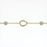 18K Yellow Gold Accent Stones Bracelet Setting Video