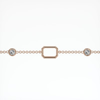 14K Rose Gold Accent Stones Bracelet Setting Video