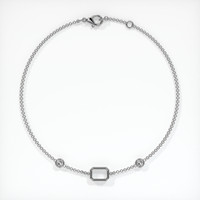 14K White Gold Accent Stones Bracelet Setting Image
