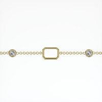 14K Yellow Gold Accent Stones Bracelet Setting Video