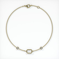 14K Yellow Gold Accent Stones Bracelet Setting Image