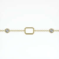 18K Yellow Gold Accent Stones Bracelet Setting Video