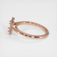 14K Rose Gold Halo Ring Setting Image