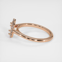 18K Rose Gold Halo Ring Setting Image
