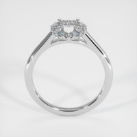 14K White Gold Halo Ring Setting Image