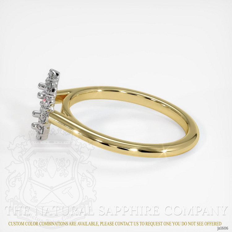 18K White & Yellow Halo Ring Setting