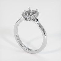 Platinum 950 Antique Style Ring Setting Video