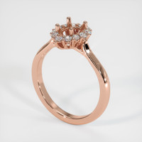 14K Rose Gold Antique Style Ring Setting Video