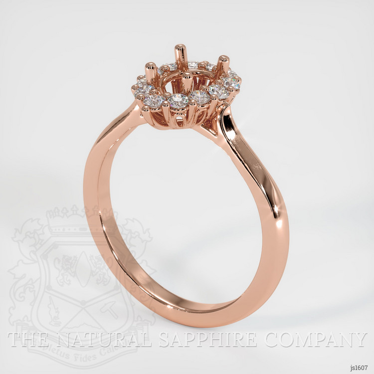 14K Rose Gold Antique Style Ring Setting