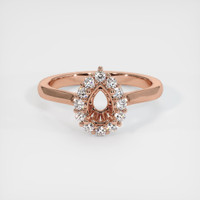 14K Rose Gold Antique Style Ring Setting Image