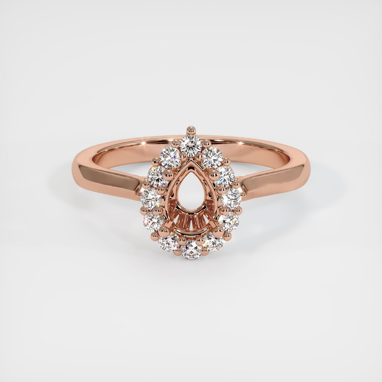 14K Rose Gold Antique Style Ring Setting