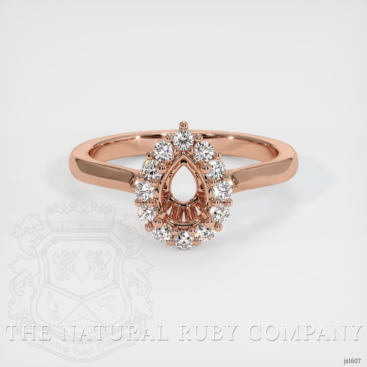 14K Rose Gold Antique Style Ring Setting