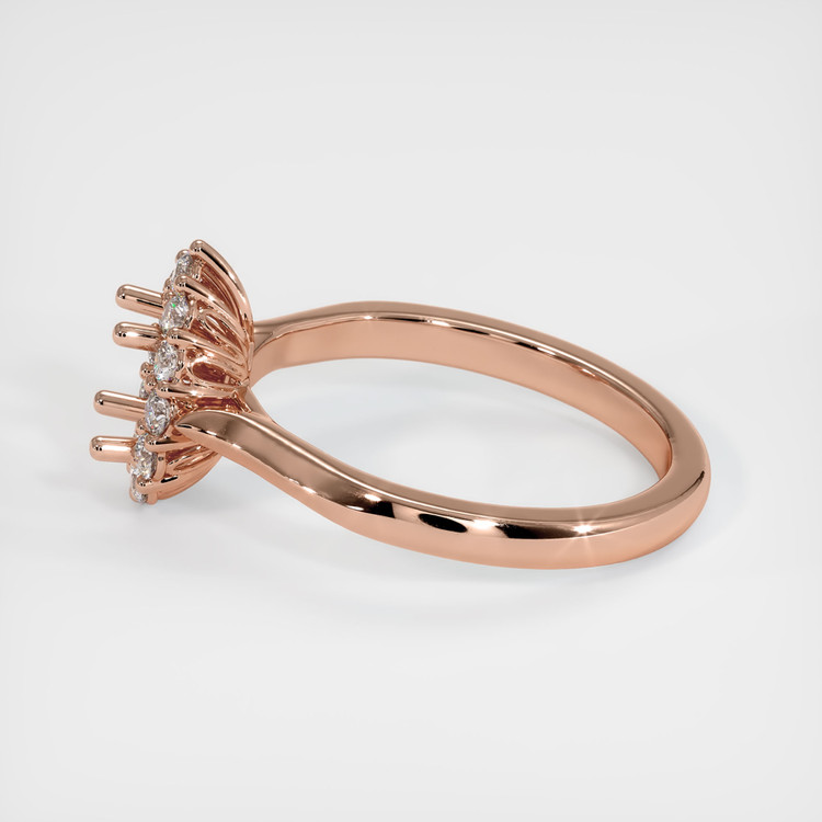 14K Rose Gold Antique Style Ring Setting