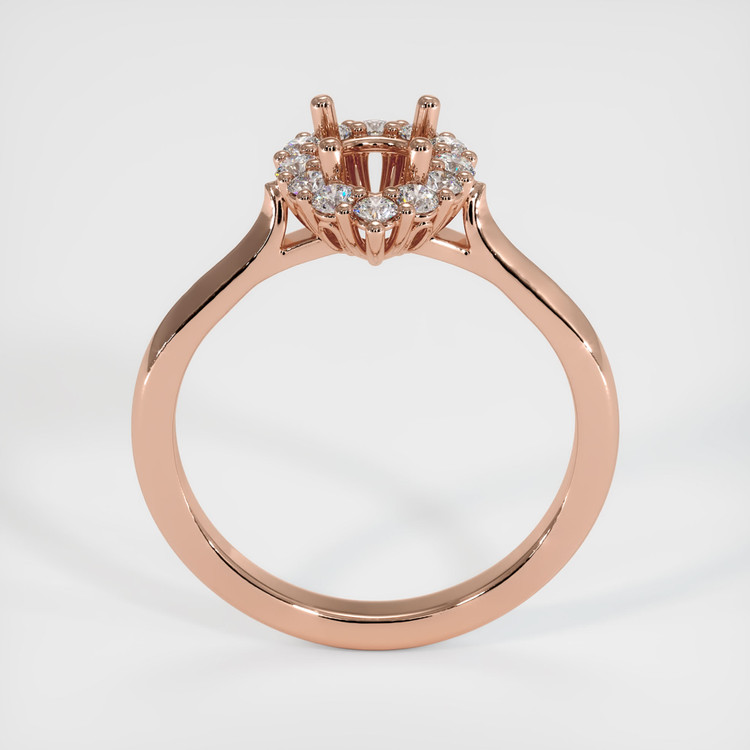 14K Rose Gold Antique Style Ring Setting