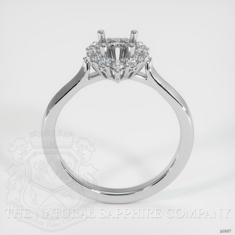 10K White Gold Antique Style Ring Setting