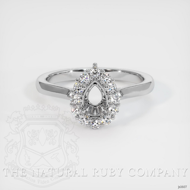 14K White Gold Antique Style Ring Setting