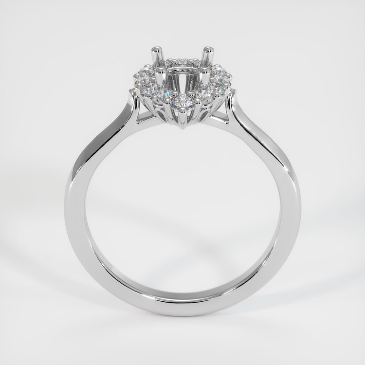 14K White Gold Antique Style Ring Setting