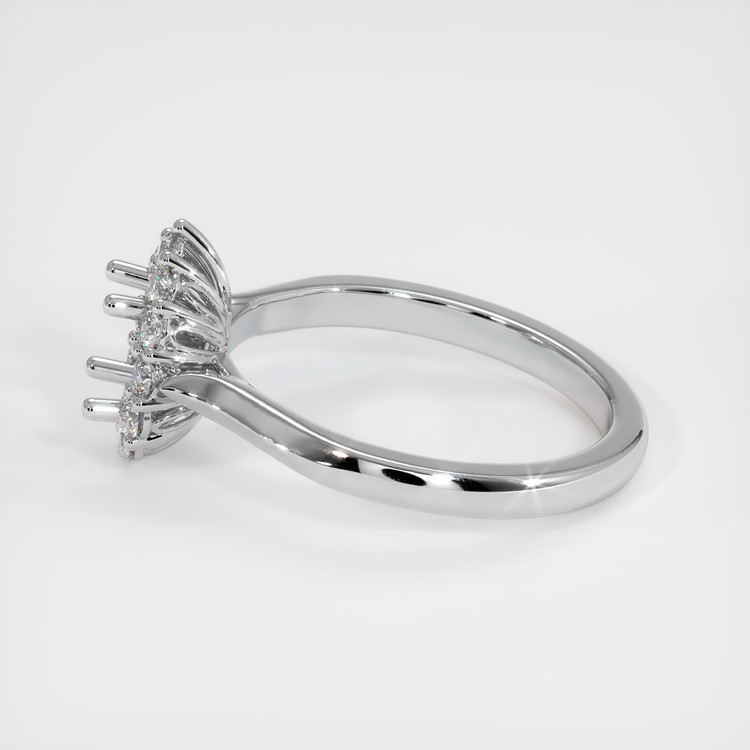 18K White Gold Antique Style Ring Setting