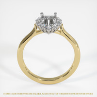 14K White & Yellow Antique Style Ring Setting Image