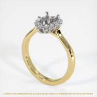 18K White & Yellow Antique Style Ring Setting Video